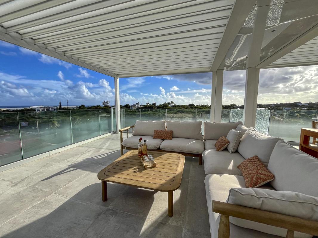 36. Location villa piscine roof top vue mer Saint François Guadeloupe-Roof Top